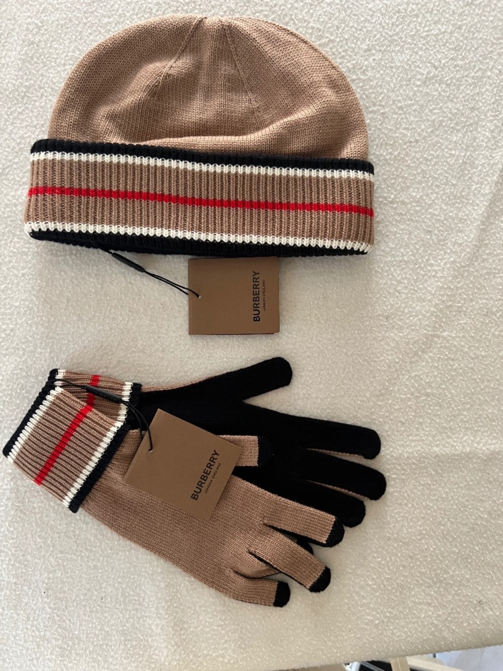 Burberry Hat and Gloves
